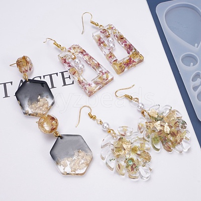 DIY Pendant Earring Silicone Molds DIY-L021-67-1