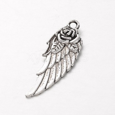 Tibetan Style Alloy Pendants X-TIBEP-22815-AS-RS-1