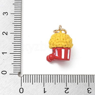 Alloy with Enamel Pendants AL-CBAE186-01G-04-1