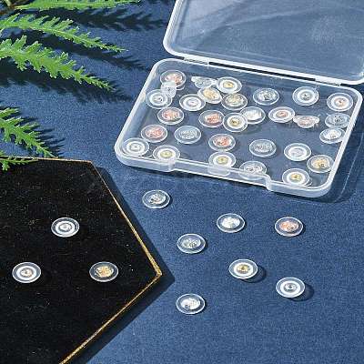 40Pcs 4 Colors Long-Lasting Plated Brass Silicone Ear Nuts KK-FS0001-49-1