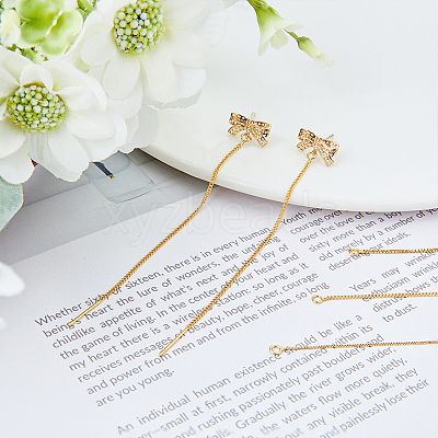 9 Pairs 3 Style Brass Stud Earring Findings KK-DC0001-38-1