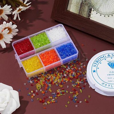 DIY Transparen Tube Glass Beads Bracelet Making Kit DIY-YW0004-36A-1