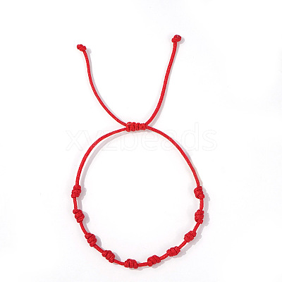 Adjustable Polyester Woven Knot Cord Bracelets DX7383-1