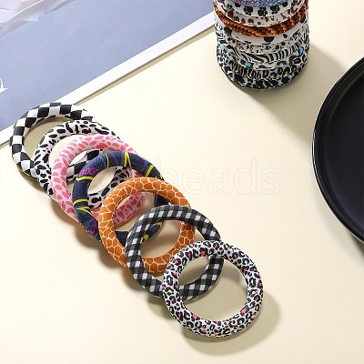 5Pcs Ring Food Grade Eco-Friendly Silicone Focal Beads JX893A-1