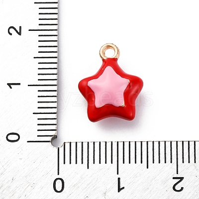 Alloy Enamel Charms ENAM-E362-08C-1