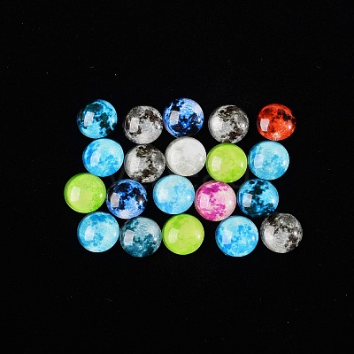 Luminous Glass Cabochons GLAA-SZ0001-12-1