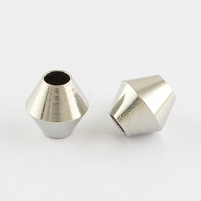 201 Stainless Steel Bicone Beads STAS-Q174-02-1