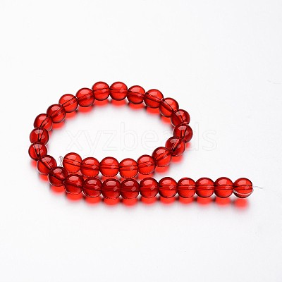 Glass Round Bead Strands GLAA-I028-6mm-06-1