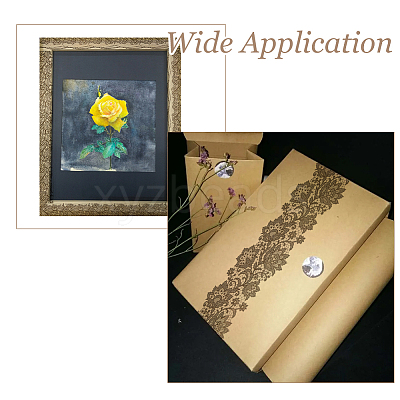 6 Rolls 6 Styles PET Lace Flower Self-Adhesive Roll Sticker DIY-HS0002-34-1