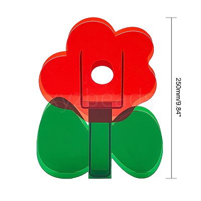 Flower Shape Plastic Vase DIY-WH0227-16-1