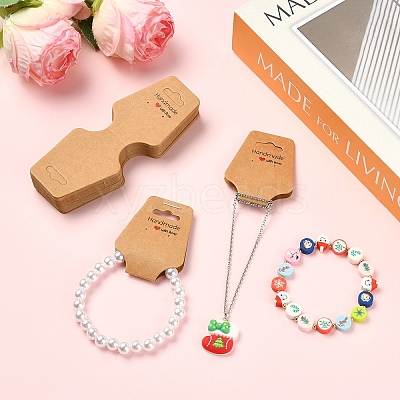 150Pcs Cardboard Fold Over Paper Display Hanging Cards CDIS-YW0001-22-1