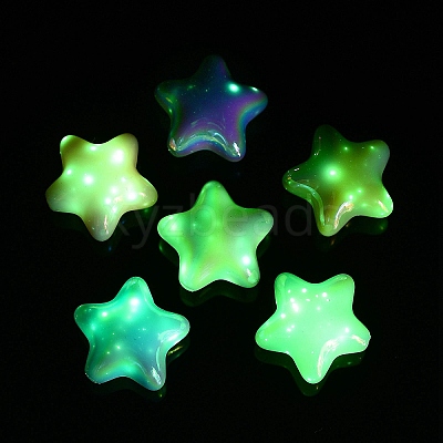 UV Plating Acrylic Beads MACR-K357-10J-1