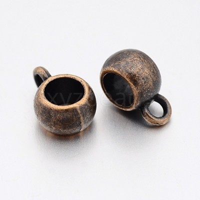 Tibetan Style Alloy Tube Bails LS-TIBEP-LFH251Y-R-FF-1