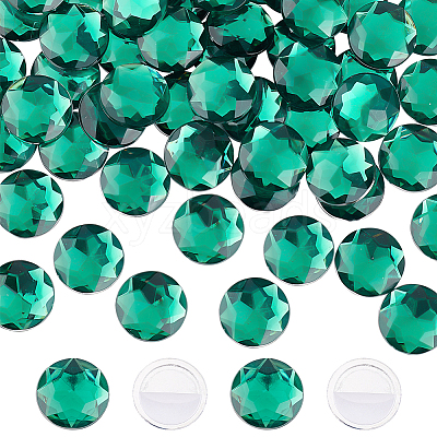 60Pcs Self-Adhesive Acrylic Rhinestone Stickers STIC-FG0001-01A-1