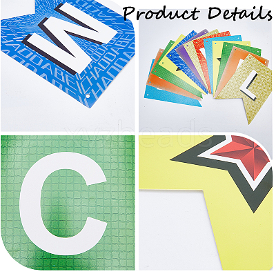2 Sets 2 Styles Welcome Come Back & School Supplies Paper Banners DIY-GF0008-73-1