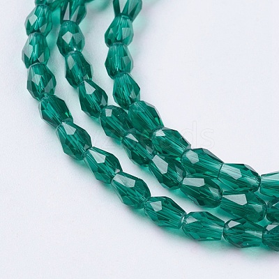 Faceted Glass Beads Strands GLAA-A036-F24-1