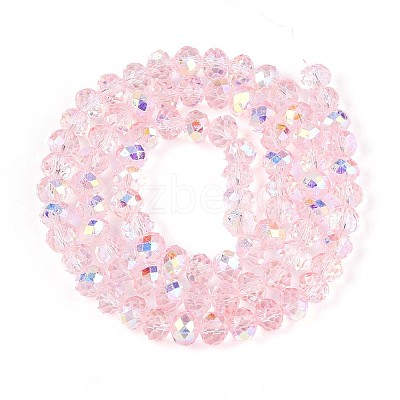 Transparent Glass Beads Strands EGLA-N016-6mm-04-1