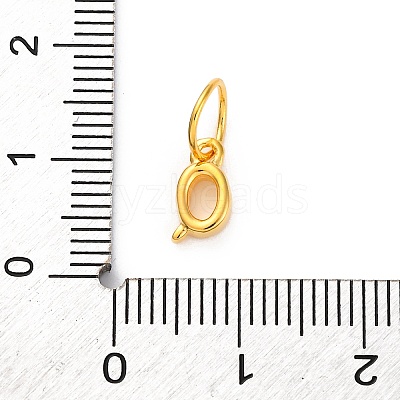 925 Sterling Silver Letter Charms with Jump Rings STER-R008-01G-Q-1