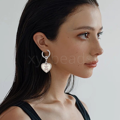 24Pcs 304 Stainless Steel Hoop Earring Findings FIND-SC0017-16B-1