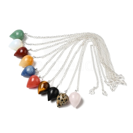 Mixed Gemstone Dowsing Pendulums G-R492-01S-1