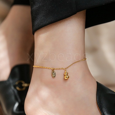 316L Surgical Stainless Steel Charm Anklets for Women FS-WG47470-57-1