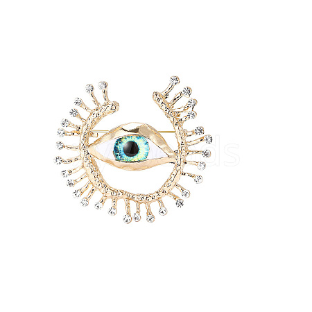 Creative Evil Eye Alloy Brooch PW-WGBD380-01-1