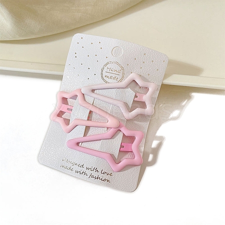 Alloy Snap Hair Clips for Girl PW-WG5795B-10-1