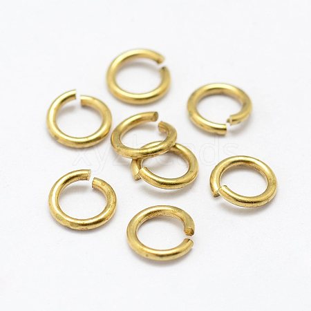 Brass Saw Cut Open Jump Rings KK-P096-08-A-1