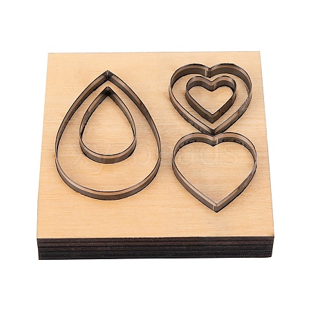 Embossing Wooden Cutting Dies DIY-WH0152-31-1