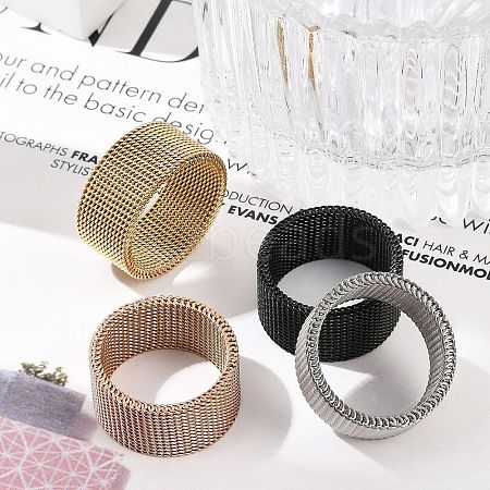 201 Stainless Steel Finger Rings RJEW-H242-01A-1