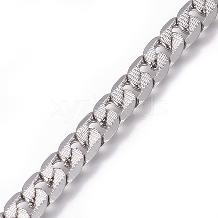 Tarnish Resistant 304 Stainless Steel Cuban Link Chains CHS-L020-045P-1