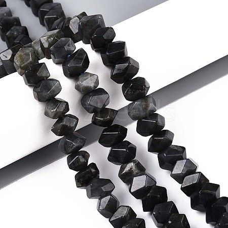 Natural Larvikite Beads Strands G-D091-A29-1