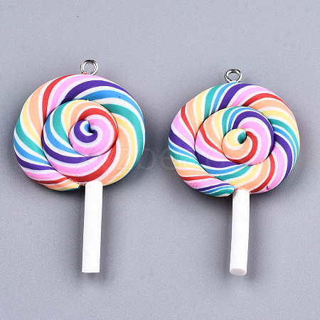 Handmade Polymer Clay Charms CLAY-T016-80B-1