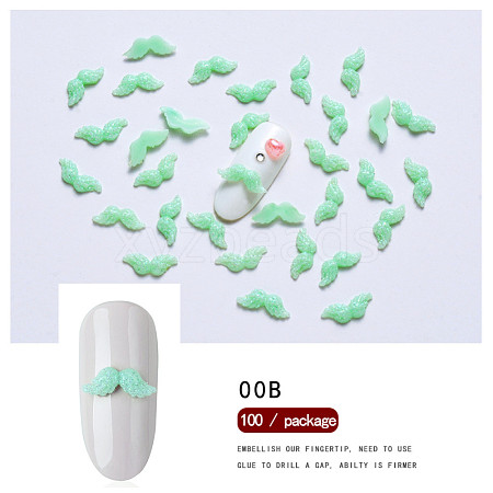 Mustache Resin Cabochons Nail Art Decoration MRMJ-S035-032H-1