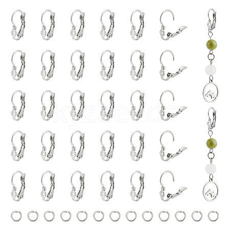 Unicraftale 40Pcs 304 Stainless Steel Leverback Earring Findings STAS-UN0052-48-1