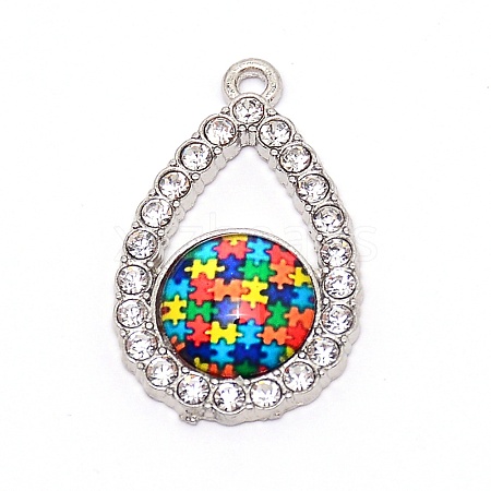 Zinc Alloy Enamel Pendants PALLOY-TAC0022-07-1