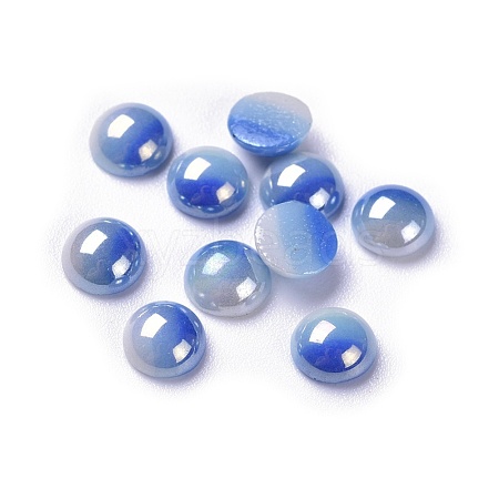 Opaque Glass Cabochons GGLA-S038-10E-6mm-1