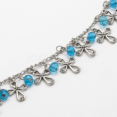 Handmade Tibetan Style Pendant Chains for Necklaces Bracelets Making AJEW-JB00092-02-1