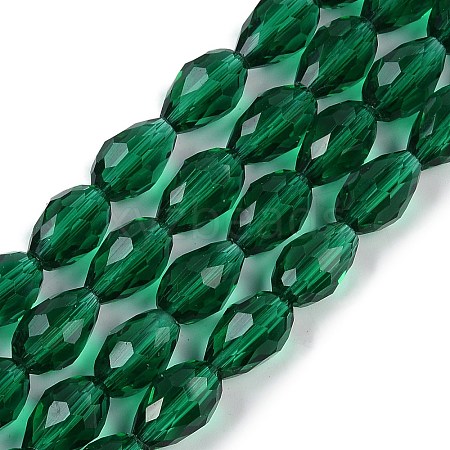 Transparent Imitation Jade Glass Beads Strands GLAA-N005-T4mm-D-1