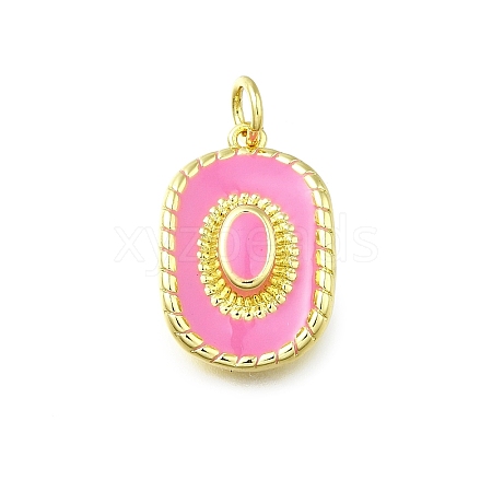 Brass Enamel Pendants KK-K400-20G-02-1