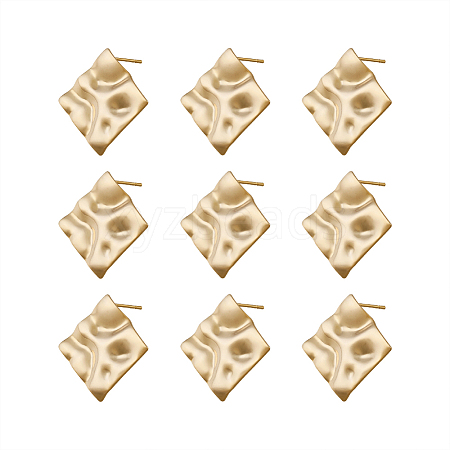 Brass Stud Earring Findings KK-TA0007-13G-1