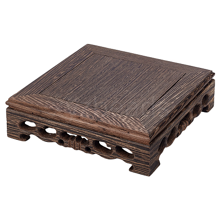 Wood Display Base for Flower Pot ODIS-WH0078-51B-1