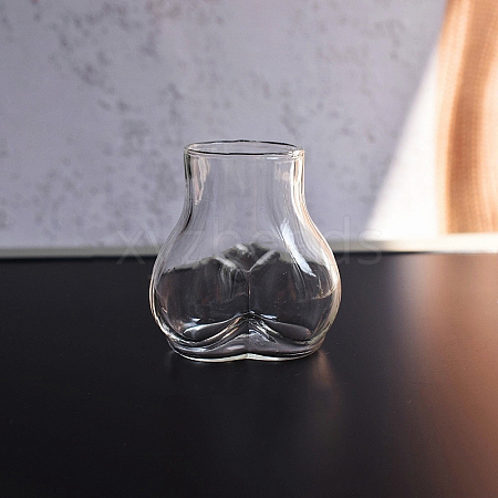 Mini Glass Butt Shape Vase PW-WG1B5D6-02-1