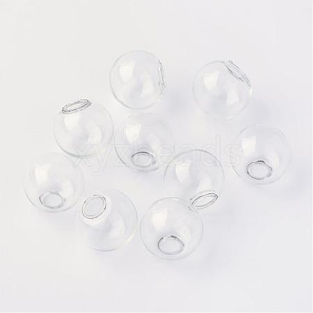 Round Mechanized Blown Glass Globe Ball Bottles BLOW-R001-18mm-1