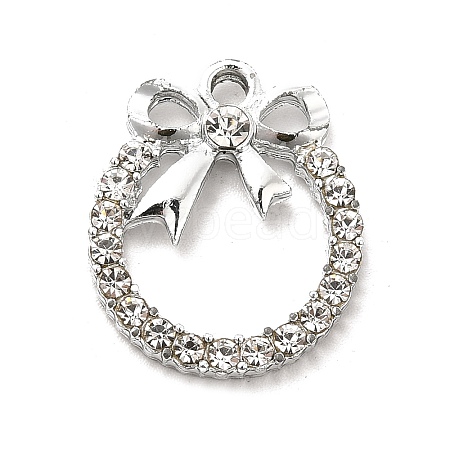 Alloy Rhinestone Pendants ALRI-C007-38P-1