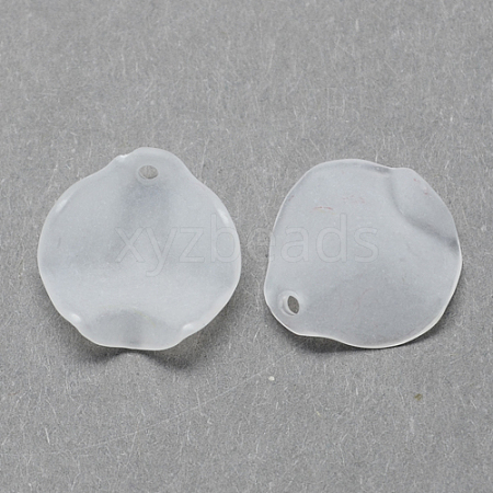 Transparent Acrylic Pendants X-FACR-R015-15x15mm-10-1