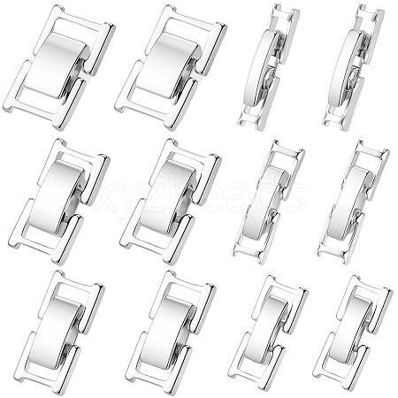 6 Styles Brass Watch Band Clasps KK-BBC0024-21S-1