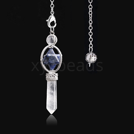 Natural Sodalite Hexagonal Pointed Dowsing Pendulums PW-WG0B402-11-1