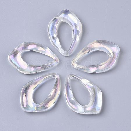 Transparent Acrylic Pendants PACR-R246-046-1