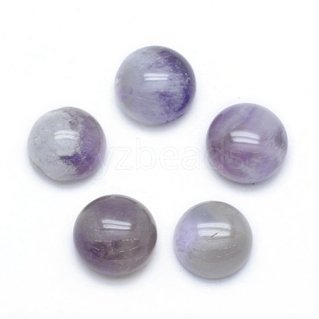 Natural Amethyst Cabochons G-P393-R14-10mm-1